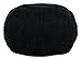 Men's Premium Wool Blend Classic Flat Ivy Newsboy Collection Hat (Black, Large)