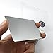 Ebamaz Metal Business Cards Blank Tablet Thick 86X54mm Pack of 10PCS (Stainless Steel 0.5mm Thickness, Original Finishing Silver,Blank)