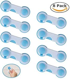 Candados de seguridad para niños, 8 paquetes de seguridad para puertas