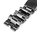 Kuxiu 22mm Stainless Steel Metal Watch Band Strap Bracelet for Motorola Moto 360 1st Gen Black+Tools