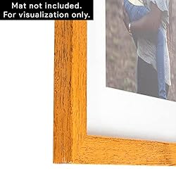 ArtToFrames 14x35 inch Gold Rustic Barnwood Wood