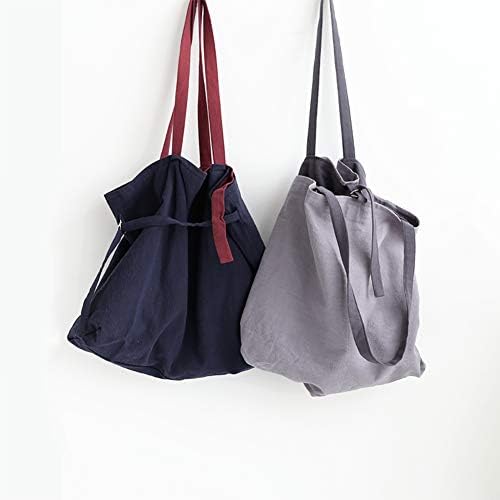 Womens Girls Students Tote Bag,Artist Style Reversiable Two Side use Lagre Shoulder Bag,Resuable Cotton Fabric Shopping Bag