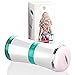 Masturbation Cup, Double-end Realistic Vagina Anal Pocket Masturbator for Men
