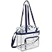 Eastsport Clear NFL Stadium Approved Tote, Navy Blue