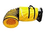 OdorStop Flexible Duct in Various Sizes and Lengths (with Connecting Belt or Connecting Rope) (8"x25' (Belt))
