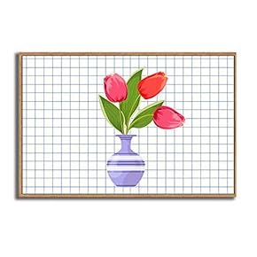Framed Canvas Wall Art for Living Room, Bedroom Vase Canvas Prints for Modern Home Decoration Ready to Hang - 16"x24" inches