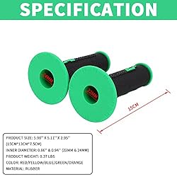 Motorcycle Handlebar Grips 7/8”22mm Non Slip Hand