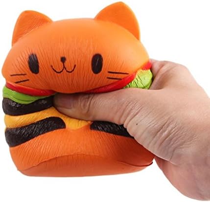 squishies cheap,OUBAO Hamburger Scented Squeeze Slow Rising Fun Toy Relieve Stress Cure Gift