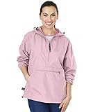 The "Newport Collection" Pack-N-Go Pullover Jacket from Charles River Apparel (182) Soft Pink  Adult Medium