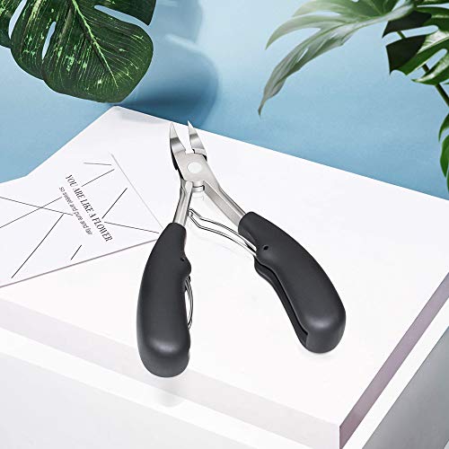 Podiatrist Toenail Clippers, Sharp Blade Stainless Steel Nail Nipper Professional with Storage Box for Thick or Ingrown Toenail, Heavy Duty Nail Trimmer with Easy Grip Large Handle and Double Spring - Thumbnail 6
