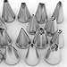 25-Piece Cake Decorating Kit Includes Reusable 15in Silicone Pastry Bag with Coupler and 21 Stainless Steel Icing Tips in a Storage Case