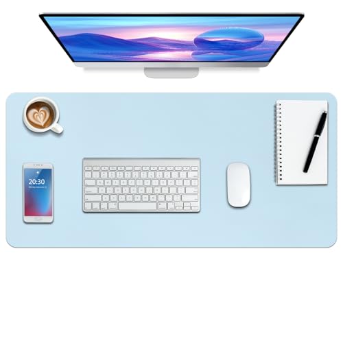 Boutilon Leather Desk Pad Protector Non-slip Mouse