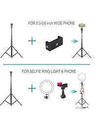 Anillo de luz LED de 7.9 in para stream maquillaje YouTube Video, luz regulable de belleza con soporte para teléfono móvil para iPhone XS Max XR Android Gopro, temperatura de color 3000K 5000K 80 bombillas, mando a distancia