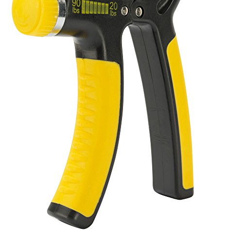Hand Grip Strengthener - with Non-Slip Grips & Easy Tension Dial Technology for Adjustable Resistance - Strength Trainer & Exerciser for Forearm, Wrist, Hands Exercise, Arm Workout - Thumbnail 4
