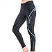 4ucycling Lambda Women's Black Foam Gel Padded Spring/Summer Cycling Compression Pants Tights