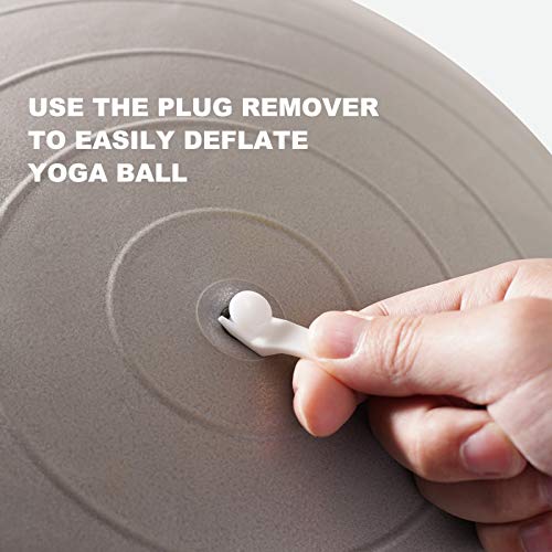 YOGIVO Exercise Ball Pump, Hand Air Pump for Stability Workout Yoga