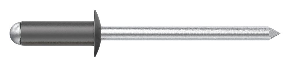 Desa 7504812N Rivet al/AC Lacquered 4.8x12 Black-Pack of 500 pcs, Grey