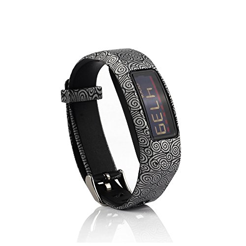honecumi Replacement Bands Compatible with Garmin Vivofit 2 Watch Band Strap Bracelet-Colorful Soft Silicone Wrist Band Strap Accessory for Men & Women-Metal Clasp Bands-Free Size
