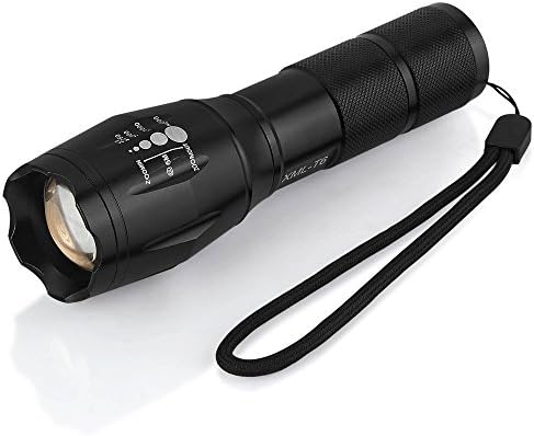 EaseBuy LED Flashlight Rechargeable Tactical Handheld Flashlight with Battery and Charger
