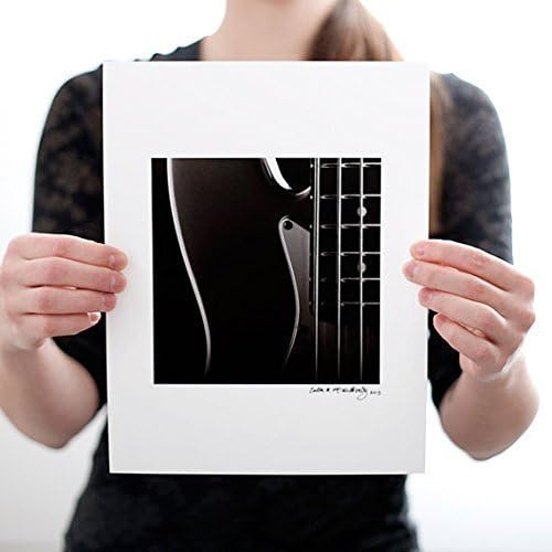 Electric Bass Guitar I Photograph (6 X 6 inches) Black and White Music Print