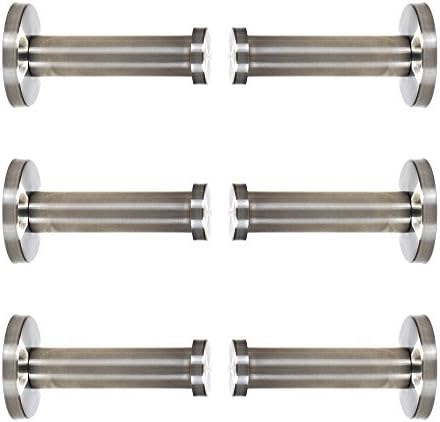 MMBOX 6 Pcs Stainless Steel Wall-Mount Robe Hook Coat Hook Towel Wall Hook (2.75inch/7cm)
