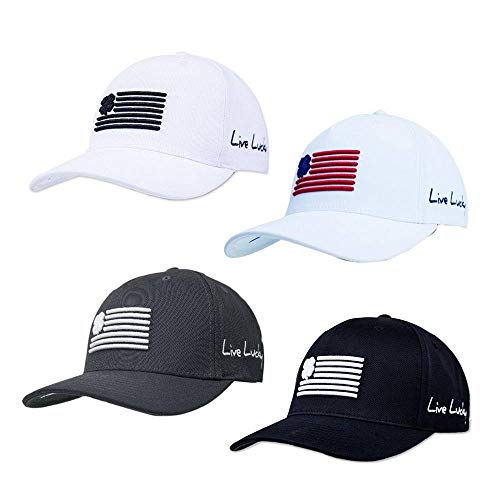 Black Clover LIVE LUCKY Clover Nation Adjustable Golf Cap Hat