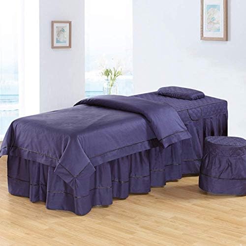 Kswd ピュアコットン マッサージベッドカバー 4セット 買い物 抗しわ 美容ベッドカバー ベッドカバー 65x180cm 26x71inch ヨーロッパ人 H ビューティーサロン