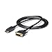 StarTech.com DisplayPort to DVI Cable - 6ft / 2m - 1920 x 1200 - M/M - DP to DVI Adapter Cable - Passive DisplayPort Monitor Cable (DP2DVI2MM6) primary