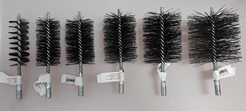 Cepillo de chimenea alambre caldera estufa tubo redondo