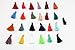 120PCS 30 Colors 4CM Leather Tassels Keychain Charms Handmade DIY Multicolored Mini Tassels for Earring Jewelry Making Key Chain Blanks and DIY Craft Accessory (1.6 Inches)