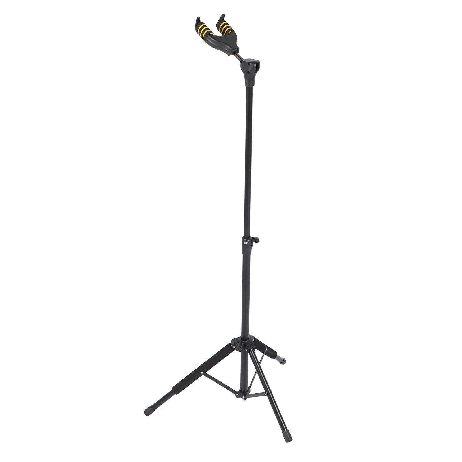 Gravity Lock Guitar Stand with Auto Lock System, Metal Soild Tripod with High Load Capacity, Acoustic Guitar Stand for Acoustic, Electric, Bass, Ukulele and More