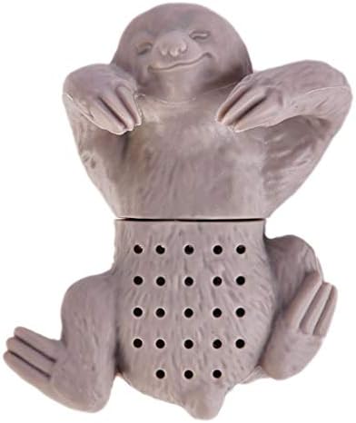 Harmily Teapot Cute Silicone Sloth Tea Infuser Tea Strainer Filter Bag Drinking Coffee Tea Accessories Kitchen Tool