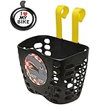 Qiuhome Kids Bike Basket Bicycle Handlebar Basket,  Kids Bicycle Bell Bike Accessories Gift for Girls Boys