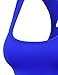 BEKDO Womens Basic Seamless Cropped Racerback Sports Tank Top-ONE Size-Royal_Blue