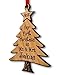 Newlywed Christmas Ornament Lovebirds Personalized Heart Tree Trunk Design Mr Mrs Wedding Date Name Engraved Couples Our First for Him Her Engagement Together (Tree)