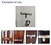 NELXULAS Stainless Steel Door Lock Latch Slide Barrel Bolt Clasp Set 8