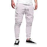 WOCACHI Final Clear Out Mens Casual Jogger Pants