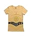 Mighty Fine Star Wars I Am CP3O Costume Tee Juniors Yellow L