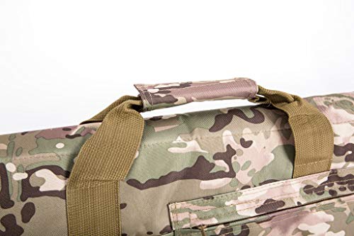 Mlida Rifle Bag Outdoor Tactical Carbine Cases Long Gun Case Bag for Hunting Shooting Range Sports Storage and Transport (CP, 1.2)