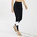 PHOTNO Yoga Running Pants High Waist Cropped Leggings stretch trousers pants for women (L, Black)