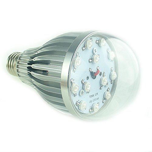 QUANS E26 12W UV Ultra Violet LED Bulb for Curing Glue, Blacklight, Fishing Aquarium, Resin Cure 3D Printer, Party Supplies, Glow in The Dark Special Effects, 180 Degree Clear Cover A25 - Thumbnail 4