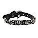 Embolden Jewelry Skull & Crossbones Jolly Roger - Black - Leather Skeleton Bracelet | for Halloween - Cosplay - Goth - Pirate