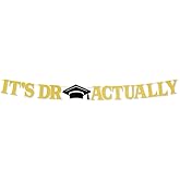It's Dr Actually Banner 2026 Graduation Party Decorations Congrats Doctorate Degree Hang Garland forDoctorate Graduation Celebration Party Supplies Decorations