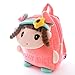 Gloveleya Kid's Angela Girl Cartoon Plush Backpack School Shoulder Bags Pink 10'' for Kids Under 5 Years Old