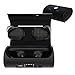 Cobble Pro True Wireless Earbuds 5.0 Headset [2018 Upgraded Version] BT 5.0 In-Ear Stereo Headphones with Charging Case support Wireless Charge, One Step Auto Pairing, Built-in Mic, 30H Playtime Black
