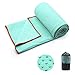 Yoga Towel,Hot Yoga Mat Towel – Sweat Absorbent Non-Slip for Hot Yoga, Pilates and Workout 24″x72″(Green)thumb 1