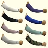 Cooling Sun Block Compression Arm Sleeve Sun Protection Athletic Covers 8 Colors