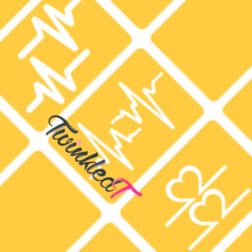 Original Heartbeat Nail Vinyls By Twinkled T - 1 Sheet of 36 Vinyls