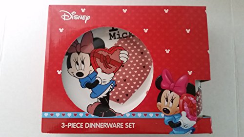 Minnie Mouse 3-Piece Dinnerware Set