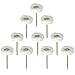 PHYHOO Mounted Cotton Polishing Buff Wheel 2.35mm Shank for Rotay Tools Pack of 10pcs